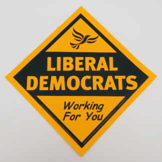 Diamond election Window Poster "Working for You"